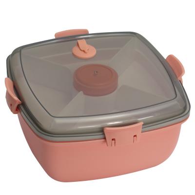 China PORTABLE hot sale Bisphenol material square lunch box without one, portable removable lovely sale pp student partition lunch box for sale