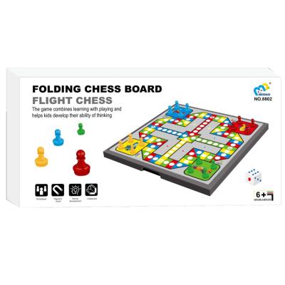 China New Production Educational Toy Children Chessboard Flying Chess Folding Indoor Toys for sale