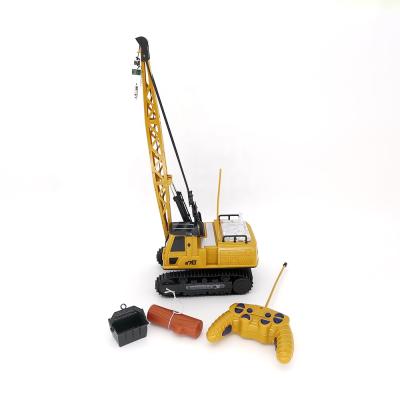 China Hot Selling Classic Children's Tracked Architecture Vehicle Toy Remote Control Construction Crane Eco-friendly Material for sale