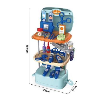 China Kids Doctor Set Toys Pretend Play For Child Plastic Doctor Basket 3 Modes Changeable Type New Production for sale