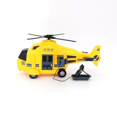 China Newest Music Toy Factory Wholesale High Quality Plastic Friction Airplane Helicopter Hot Toys for sale