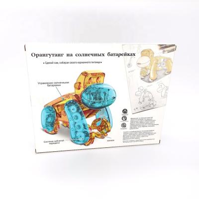 China High Quality Funny Blue And Yellow Plastic Educational Learning Intelligent Robot Stem Toys For Children for sale