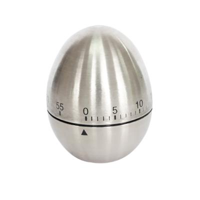 China Stainless Steel Viable Cute Metal Mechanical Kitchen Egg Timer Visual Countdown Cooking Timer for sale