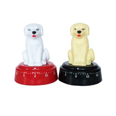 China Viable Dog Shape Mechanical Timer Table Kitchen Timer Kitchen Clock Imitate Sounds for sale