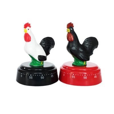 China Viable Rooster Shape Mechanical Timer Table Kitchen Timer Kitchen Clock Imitate Sounds for sale