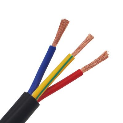 China Copper 300/500V Underground Conductor PVC Insulated RVV Electrical Cable Wire for sale