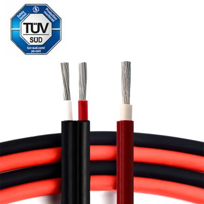 China Power Plant TUV Certificated XLPE Tinned Copper DC Solar PV Cable 10MM for sale