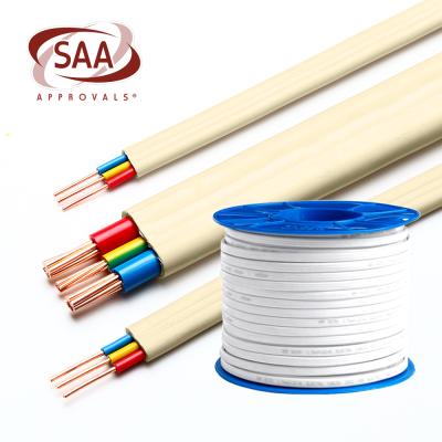 China BVVB Flat Wire Cable Solid Home Connection Line Using Electrical Copper Cable for sale