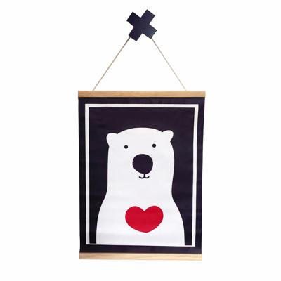 China Wholesale Cute Painting Cute Living Room Canvas Cartoon Design Wall Artwork Decorative Painting for sale