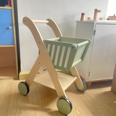 China new Toy Organizer Trolley Cute Kids wooden trolley at 12-36months 2022 for home decor for sale