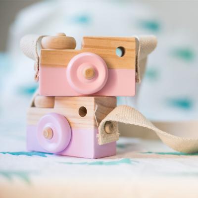 China Modern Best Selling Multicolor Wooden Children's Camera Toy Room Decoration for sale