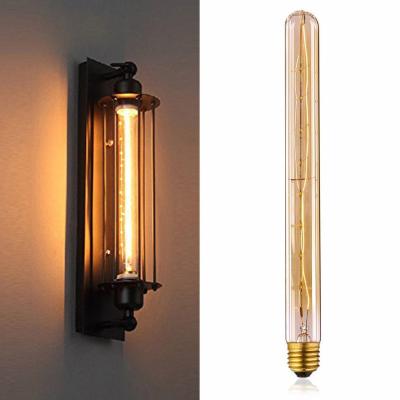 China All Design T30 E27 Decorative Glass Vintage Edison Bulb T300 Vintage Industrial Warm Yellow Light Tube Lamp 110/220V for sale