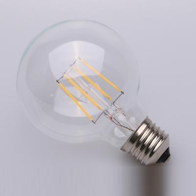 China Globe maker lighting led bulb G95 4w dimmable clear glass filament led edison bulbs for sale