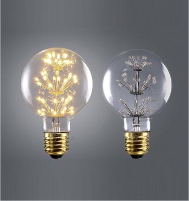 China Lighting Decorative G80 3W LED Globe Light Bulb Fireworks Vintage Edison Style LED Bulbs E26 E27 for sale