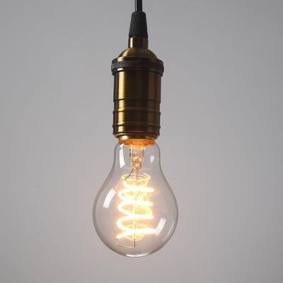 China All Decorative Lighting Use Retro Filament Light Chip Vintage LED Decorative Lighting Flexible Spiral LED Filament LED Lamp A60 3W 4W 5W Soft Curved Light Bulb for sale