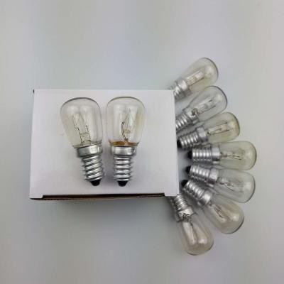 China Fridge Lamp/Freezer Lamp/Fridge Lamp Factory Supplied Cheaper Indicator Light Bulb ST26 15w E14 Salt Lamp Fridge Light Incandescent Bulb for sale