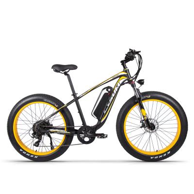 China New Design Fashion 26 Inch 48v 1000w Full Suspension Aluminum Tire High Quality Big Snow Beach Electric Bike With Long Battery Life for sale