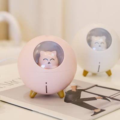 China Cute Cool Car Cat Mini Mobile Personal Space Ultra Humidifier Mist Maker for sale