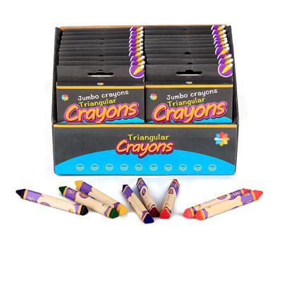 China Writing/Drawing/Painting Colors Triangular Pencils Cheap Price 6/8/12/24 Set Drawing Colored Pencil For Kids for sale