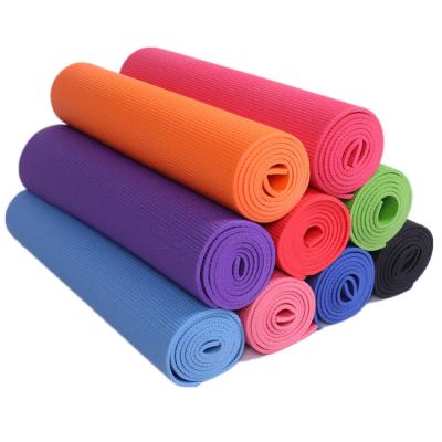 China Custom Logo PVC Wear Resistant Fitness Yoga Mats Eco Friendly Non Slip Anti Slip Eco-friendly for sale