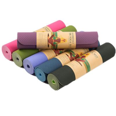 China Wholesale Non-Slip Yoga Mat Wholesale Exercise Mat Private Label Folding Gym Band Sustainable Folding Yoga Mat for sale