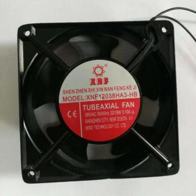 China Hotels 12038AC 380V Industrial Axial Fan Axial Flow Fan Carbon Steel Cooler Airflow Fan Black OEM Customized Motor for sale