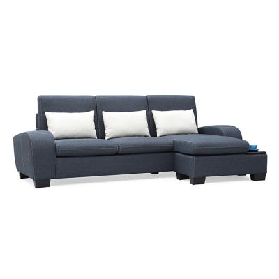 China Modern durable using reversible corner sofa with coffee tray for sale