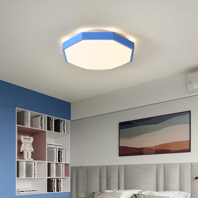 China Suface Mounted Zhongshan Acrylic Single Round LED Ceiling Lamp Blue Mount Outdoor Ceiling Light for sale