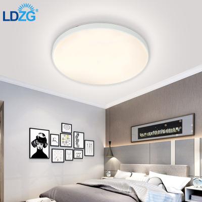 China Bathroom Bedroom Factory Price Outdoor Mounted Moisture Proof White Round LED Panel Light Ceiling Lamps for sale