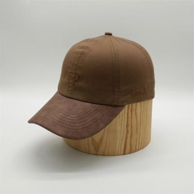 China breathable & Oil Proof Waterproof Waxed Hat With Microfiber Leather Brim for sale