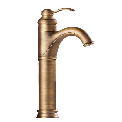 China 2021 Latest Faucets Single Handle Metered Antique Basin Faucet Faucet For Bathroom for sale