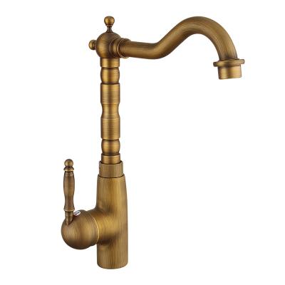 China 2021 Modern antique copper kitchen mixer tap hot-selling kitchen faucets for sale