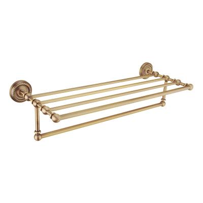 China Modern Brass Wall Mounted Fashion Bathroom Towel Rack Hand Towel Hanger Designed For Hotel for sale