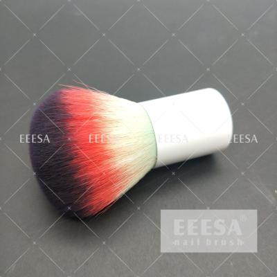 Chine Couleurs en nylon Ombre de la poignée 3 en métal blanc de brosse de saupoudrage d'ongle de cheveux à vendre