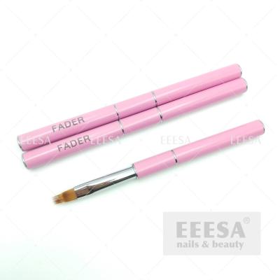 Chine Clou rose 14Mm en nylon de luxe de haute qualité Art Fader Ombre Brush d'air de gel de 8Mm à vendre