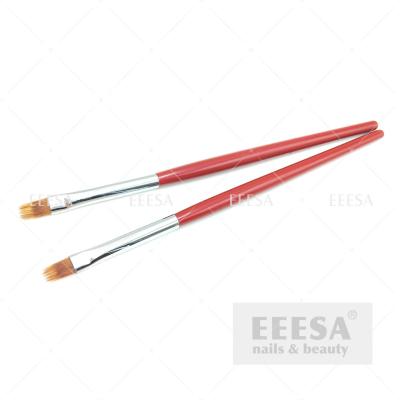 Chine Brosse professionnelle en bois rouge d'Ombre de gel d'Art Gradient Color Painting Pen de clou à vendre