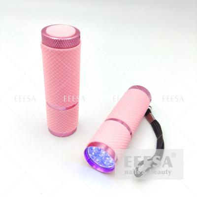 Chine Le rose pour la torche 9W de traitement de manucure de beauté d'ongles a mené la lampe-torche de lampe d'ongle à vendre