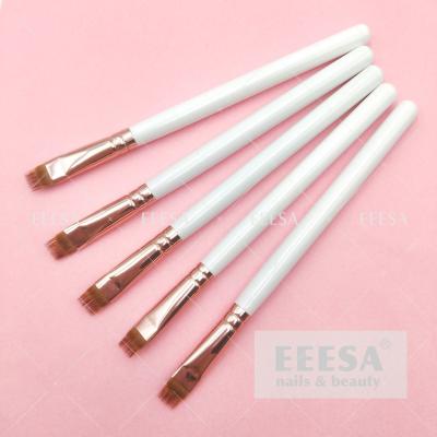 Chine Ombrage blanc de gradient d'Art Brush Uv Gel Brush de clou de Rose Gold Wood Handle Big Ombre à vendre