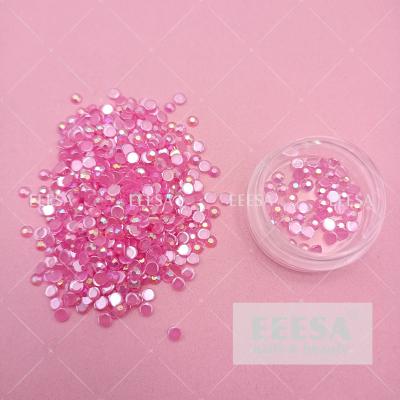 China 3Mm 50Pcs Per Jar For Nail Art Decoration Pink Rhinestone Strass Gem for sale