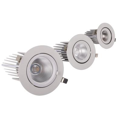 China EUROPEAN Factory Selling 30w COB Recessed 6 Inch Led Gimbal Ceiling Light Downlight For Commercial Lighting for sale