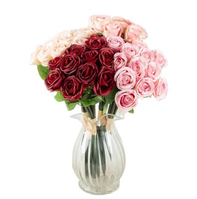 China Wedding Decor High Quality Low Price Artificial Rose for sale