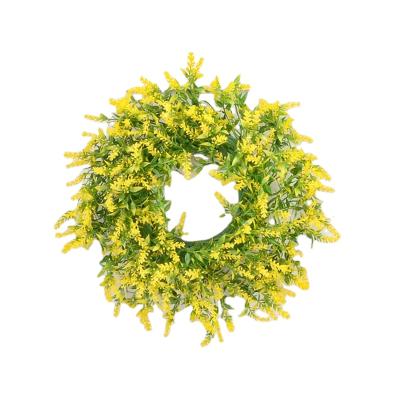 China Wedding Artificial Silk Flower Decor Yellow And Purple Decorative Garlands for sale