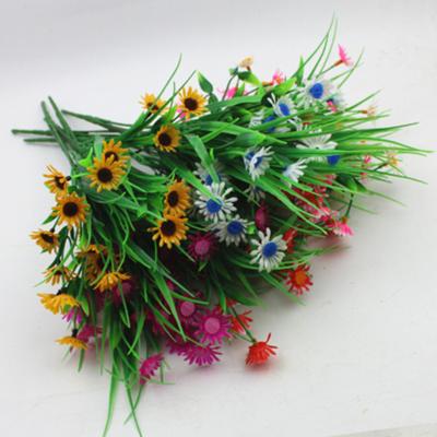 China Wedding Decor Artificial Flower Plastic Grass Bouquet for sale