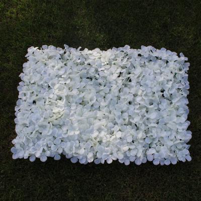 China Artificial flower silk artificial flowers wedding background hydrangea flower wall wedding wall decoration for sale