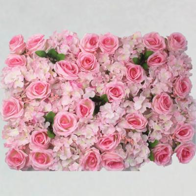 China Artificial flower silk artificial flowers rose flower wedding background flower wall wedding wall decoration for sale