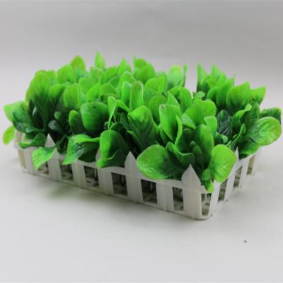 China Wedding Decor Artificial Flower Lawn Plastic Fence For Restaurant Corner Green Plant Decoration for sale