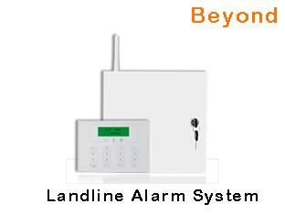 China LCD Metal Case Fence Hardwire Phone Home Alarm System with16 wired zones for sale