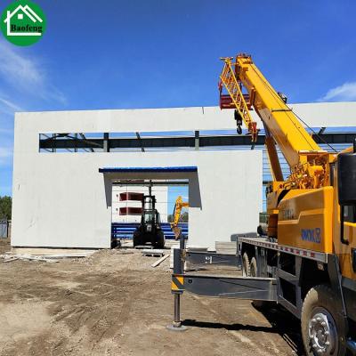 China Steel Fabrication Workshop Commercial Processing Workshop Steel Plant With EPS Sandwich Panel for sale