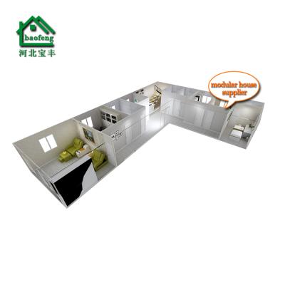 China Modern Simple Living Home Steel Frame Tiny Cabin Prefab Homes for sale