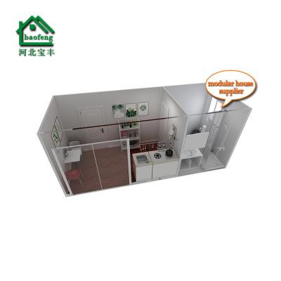 China Modern Luxury Mobile Home Modular Prefab Container Apartment 20ft Container Home for sale